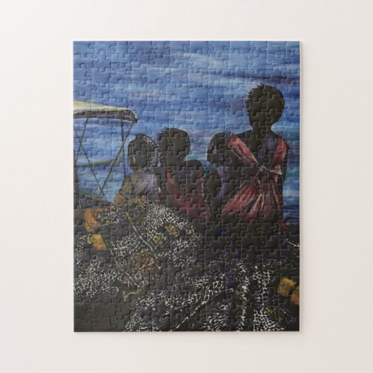 Waar is papa? Harbour Island, Bahamas Legpuzzel (Verticaal)