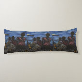 Waar is papa? Harbour Island, Bahamas Lichaamskussen (Achterkant)