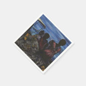 Waar is papa? Harbour Island, Bahamas Servetten (Hoek)