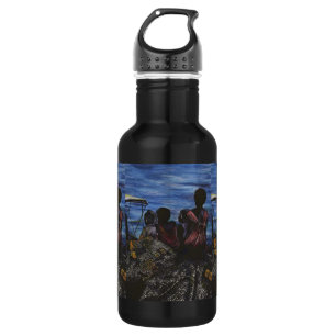 Waar is papa? Harbour Island, Bahamas Waterfles