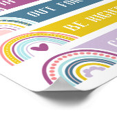 Waar is Psycholoog Kantoor Deurteken Regenboog? Poster (Hoek)