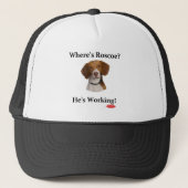 Waar is Roscoe? Baseball Hat Trucker Pet (Voorkant)