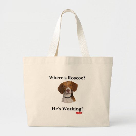 Waar is Roscoe? Grote Tote Bag (Voorkant)
