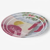 Waar is Santa Happy Holiday Party Papieren Bordje (Gekanteld)