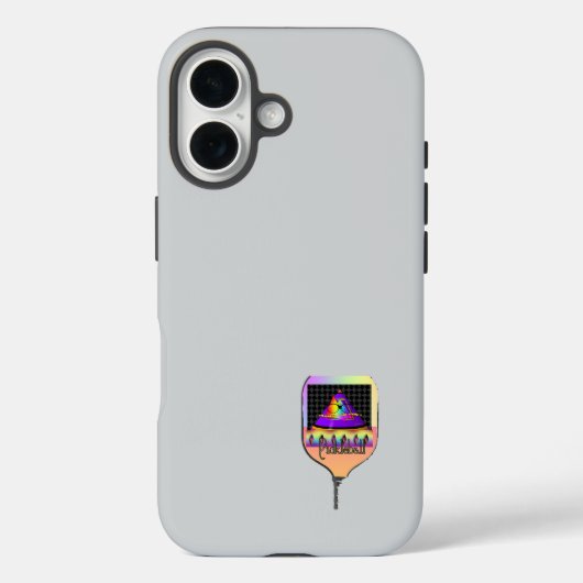 Waar is The Sun Pickleball Lt Grey Case-Mate iPhone Case (Achterkant)