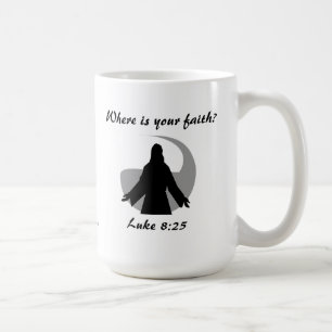 Waar is uw geloof? Jesus Quote Koffiemok