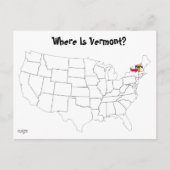 Waar is Vermont? Briefkaart (Voorkant)