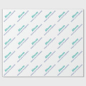 Waar je bent gepland cadeaupapier (Vlak)