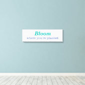 Waar je bent gepland canvas afdruk (Insitu (Houten vloer))