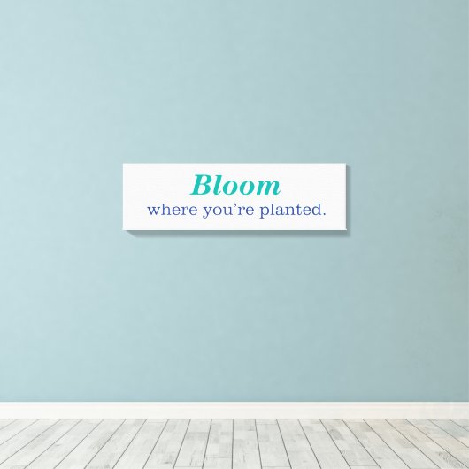 Waar je bent gepland canvas afdruk (Insitu (Houten vloer))