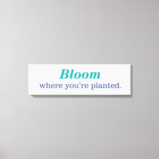 Waar je bent gepland canvas afdruk (Voorkant)