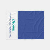 Waar je bent gepland fleece deken (Voorkant (Horizontaal))