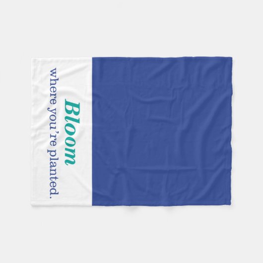 Waar je bent gepland fleece deken (Voorkant (Horizontaal))