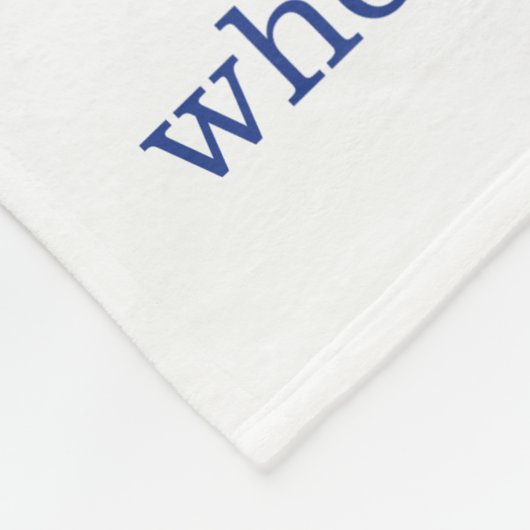 Waar je bent gepland fleece deken (Hoek)