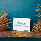 Waar je bent gepland fotoplaat (Zijkant)