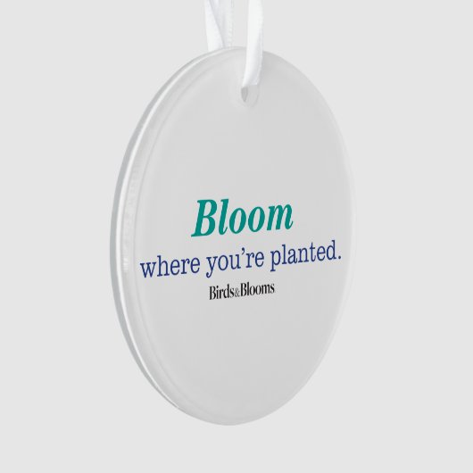 Waar je bent gepland ornament (voorkant)