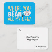 Waar je een grappige woordspeling Valentijnsdag be Notitiekaartje (Voorkant / Achterkant)