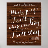 Waar je heen gaat zal ik gaan waar je blijft. poster (Voorkant)