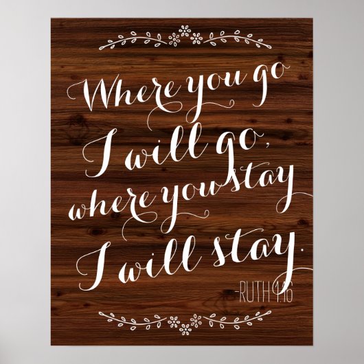 Waar je heen gaat zal ik gaan waar je blijft. poster (Voorkant)