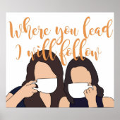 Waar je leidt zal ik volgen poster (Voorkant)