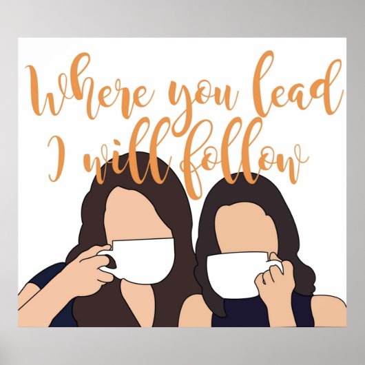 Waar je leidt zal ik volgen poster (Voorkant)