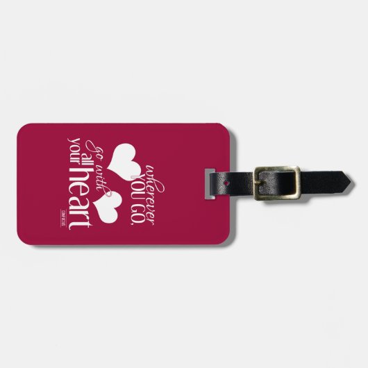 Waar je ook bent, ga met al je hart bagagelabel (Voorkant horizontaal)