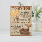 waar je ook bent in je leven - een echte vader die bedankkaart (Staand voorkant)