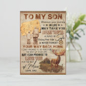 waar je ook bent in je leven - een echte vader die feestdagenkaart (Staand voorkant)