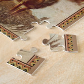 waar je ook bent in je leven - een echte vader die legpuzzel (Zijkant)