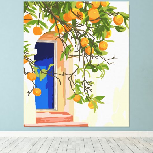 Waar je ook gaat, ga met al je hart canvas afdruk (Insitu (Houten vloer))