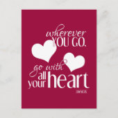 Waar je ook gaat, ga met je hele hart briefkaart (Voorkant)
