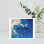 Waar je ook gaat, kom terug naar mij feestdagenkaart (Staand voorkant)