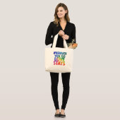 Waar je ook gaat, Love Stays - Jumbo Canvas tas (Voorkant (model))