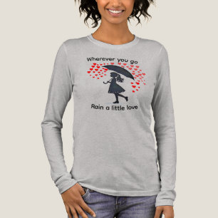 Waar je ook gaat, regen een beetje liefde Tri-Blend shirt