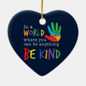 Waar je ook maar iets kunt zijn voor de kerstschoo keramisch ornament (Achterkant)