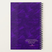 Waar je Paarse Maandelijkse Planner voor marmer ge (Achterkant)