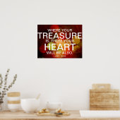 Waar je schat tweeledig poster is (Keuken)