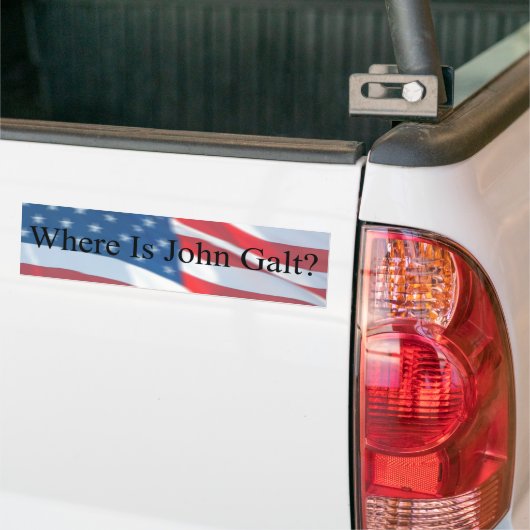 WAAR JOHN GALT-FLAG IS BUMPERSTICKER (Op Truck)