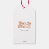 Waar Joy Blooms Gift Label | vakantie. Christmas Cadeaulabel (Achterkant)