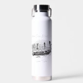 Waar kalmte en vangst samenkomen waterfles (Voorkant)