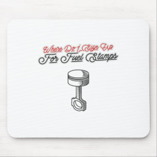 Waar kan ik me aanmelden voor brandstofzegels? muismat