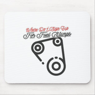 Waar kan ik me aanmelden voor brandstofzegels? muismat