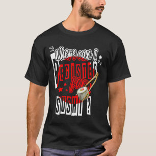 Waar kan ik me inschrijven voor een sushi Japans e T-shirt