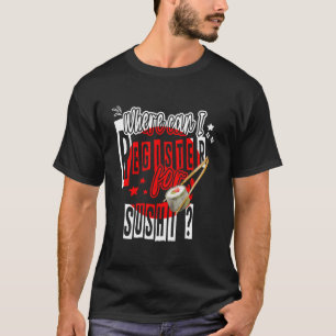 Waar kan ik me inschrijven voor een sushi Japans e T-shirt