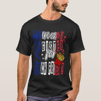 Waar kan ik me inschrijven voor friet Pommes Frite T-shirt