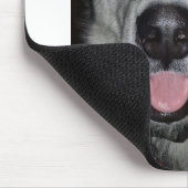 Waar kijk je naar? Alaskan Malamute-muispad. Muismat (Hoek)