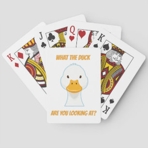 Waar kijk je naar de eend? pokerkaarten
