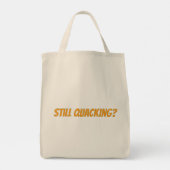 Waar kijk je naar de eend? tote bag (Achterkant)
