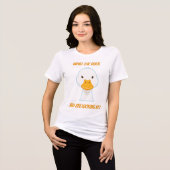 Waar kijk je naar de eend? Tri-Blend shirt (Voorkant volledig)