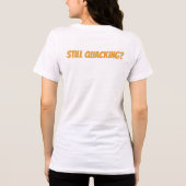 Waar kijk je naar de eend? Tri-Blend shirt (Achterkant)